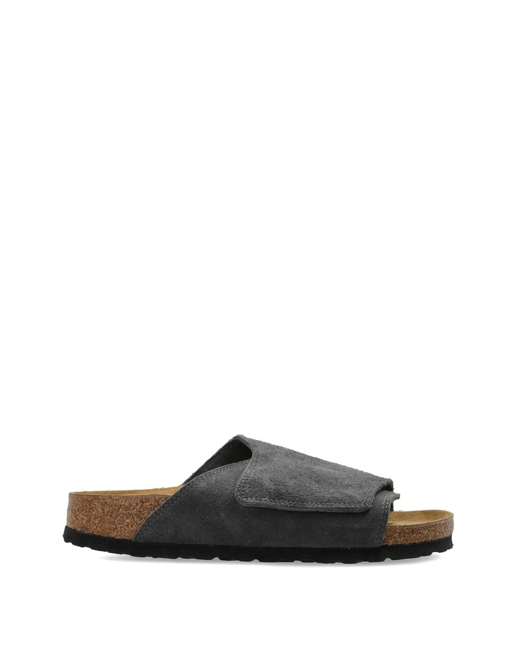 Birkenstock Black Solana Charcoal, Suede Leather