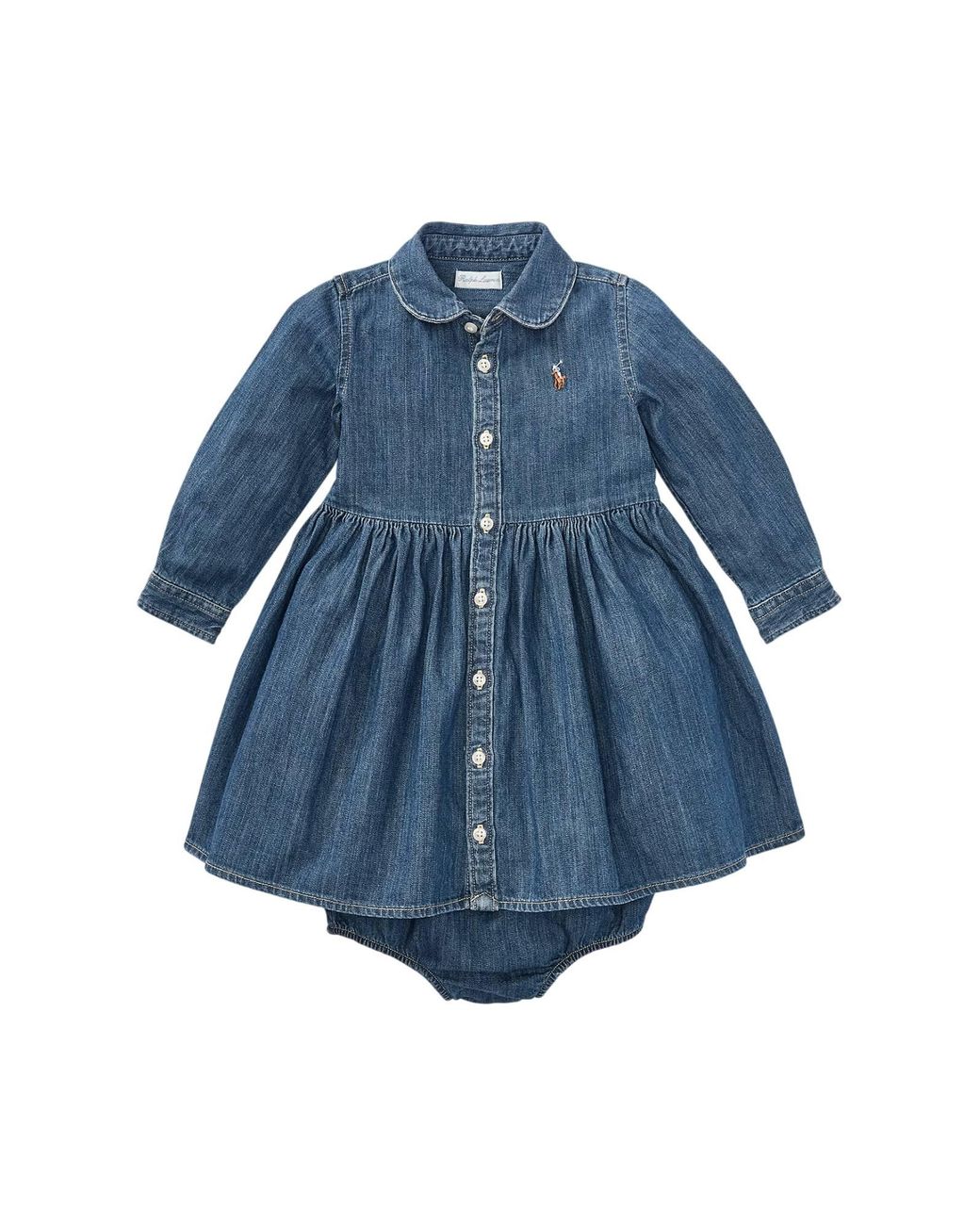 Polo Ralph Lauren Blue Denim Shirtd Dresses Woven