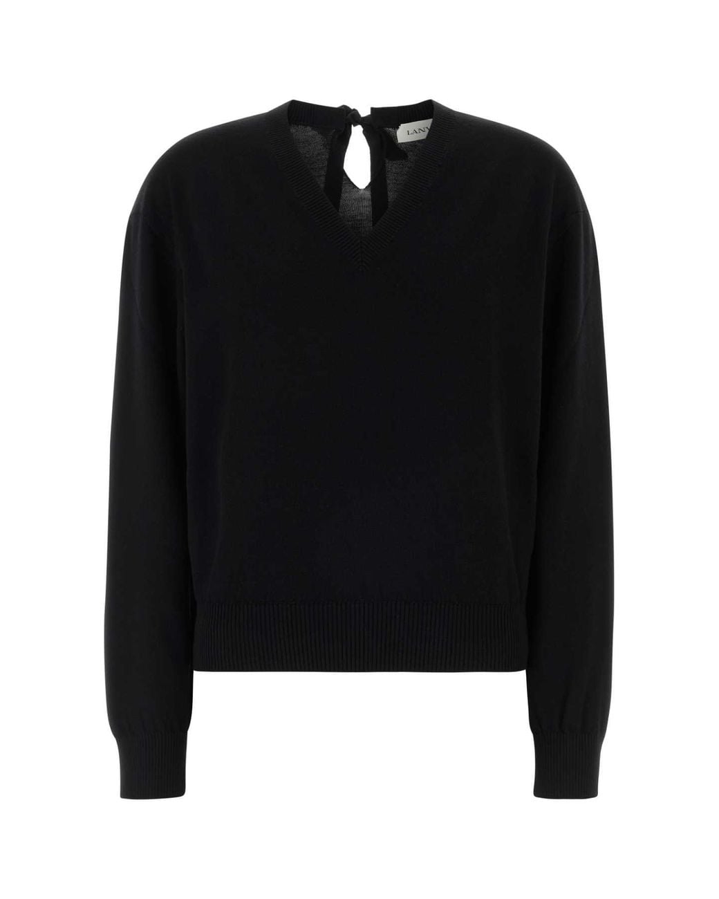 Lanvin Black Wool Blend Sweater