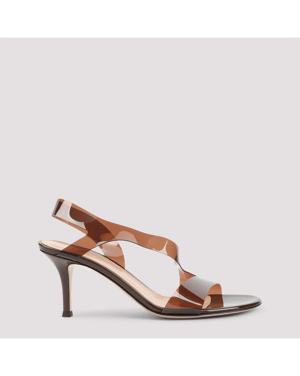 Gianvito Rossi Brown Pvc Metropolis Sandals