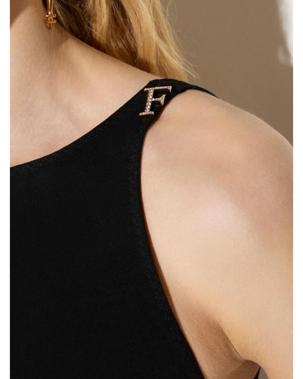 Elisabetta Franchi Black Bodysuit