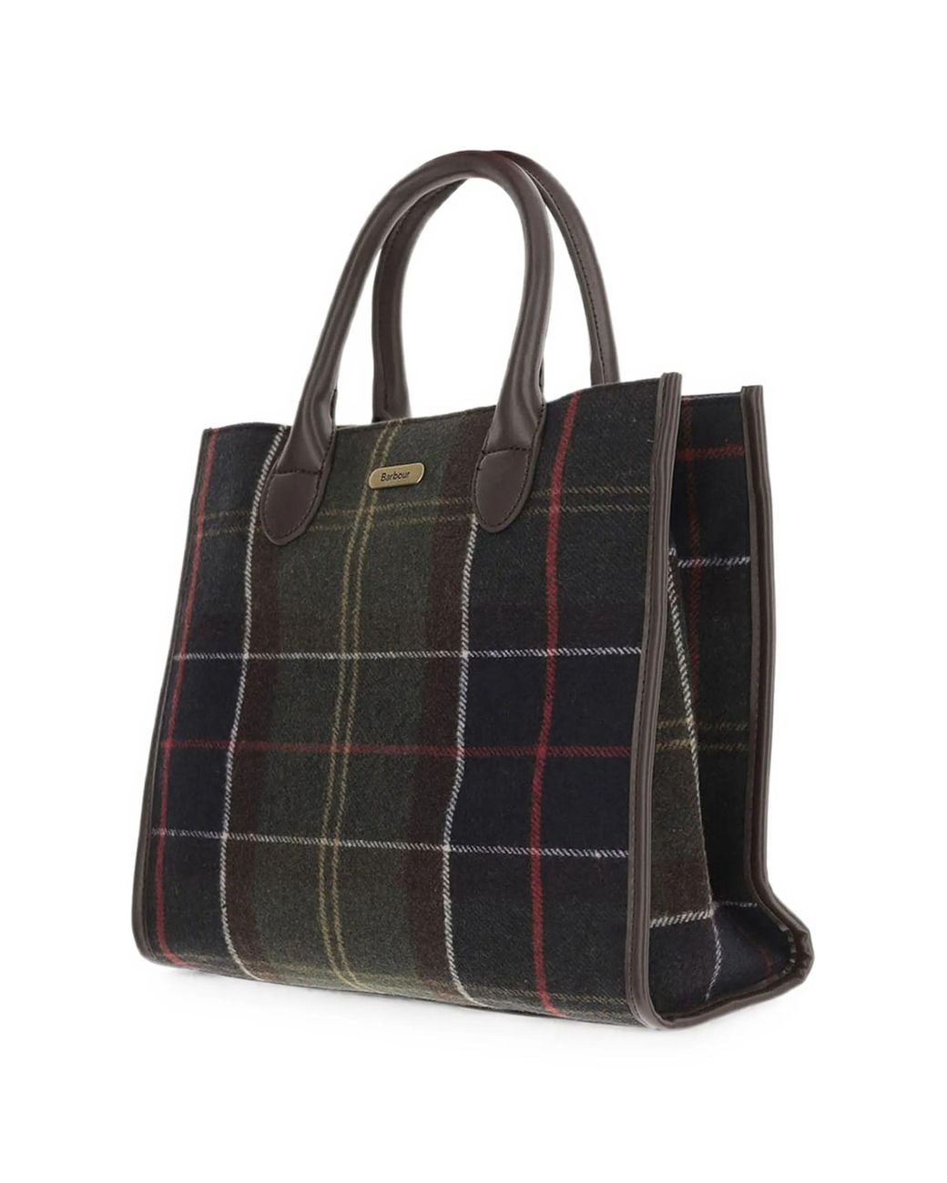Barbour Black Barrhill Tartan Tote Bag