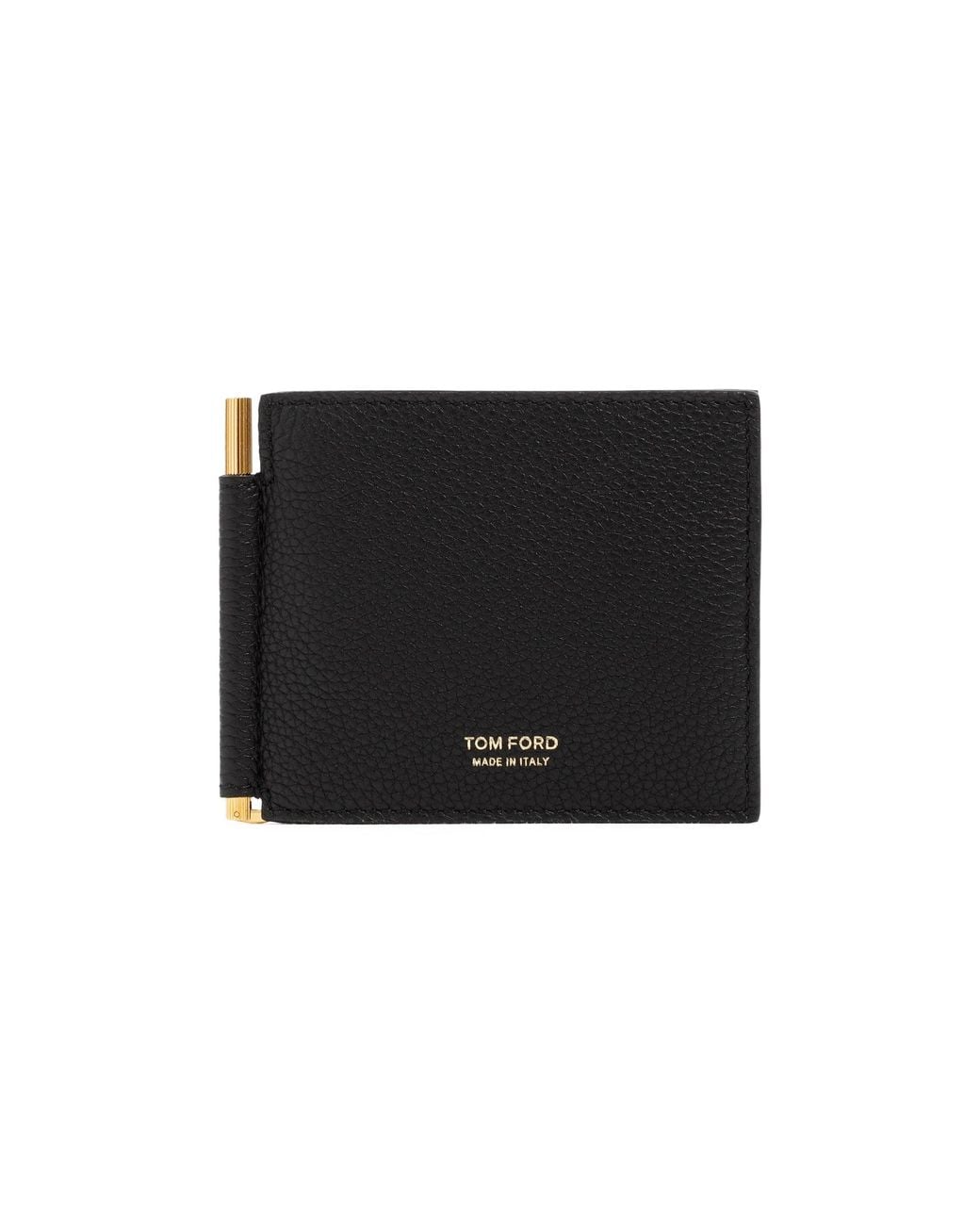 Tom Ford Black T Line Money Clip Wallet For