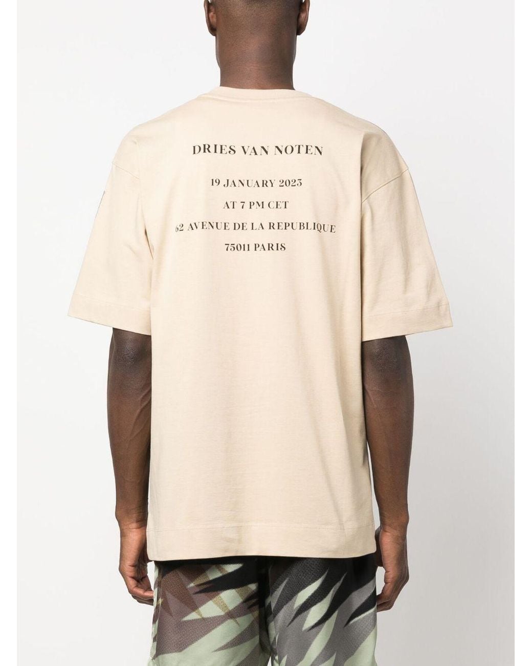 Dries Van Noten Natural 02570 Heli Pr Show 7602 M.K.T Shirt