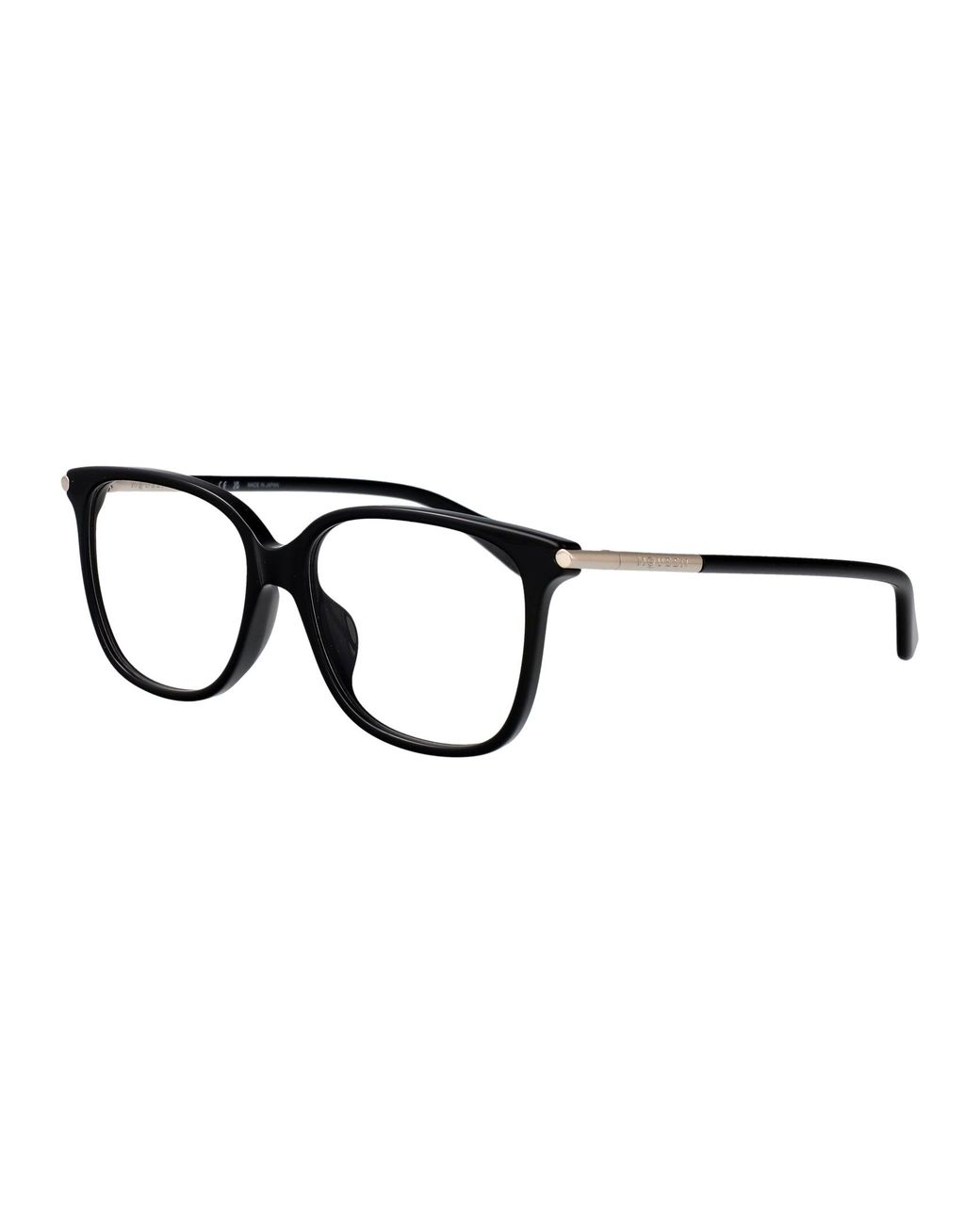 McQueen Black Acetate Glasses