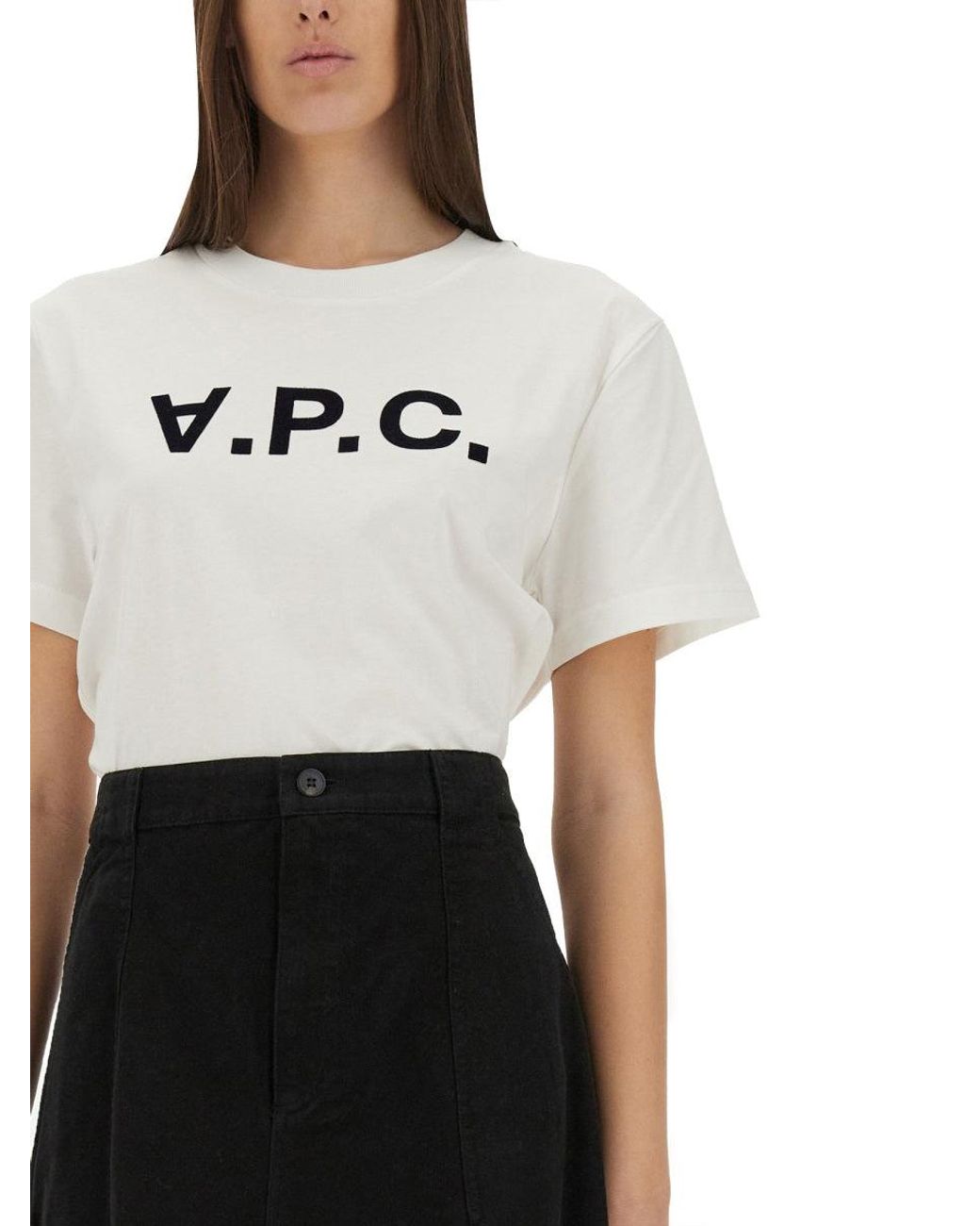 A.P.C. White T-Shirt With Logo