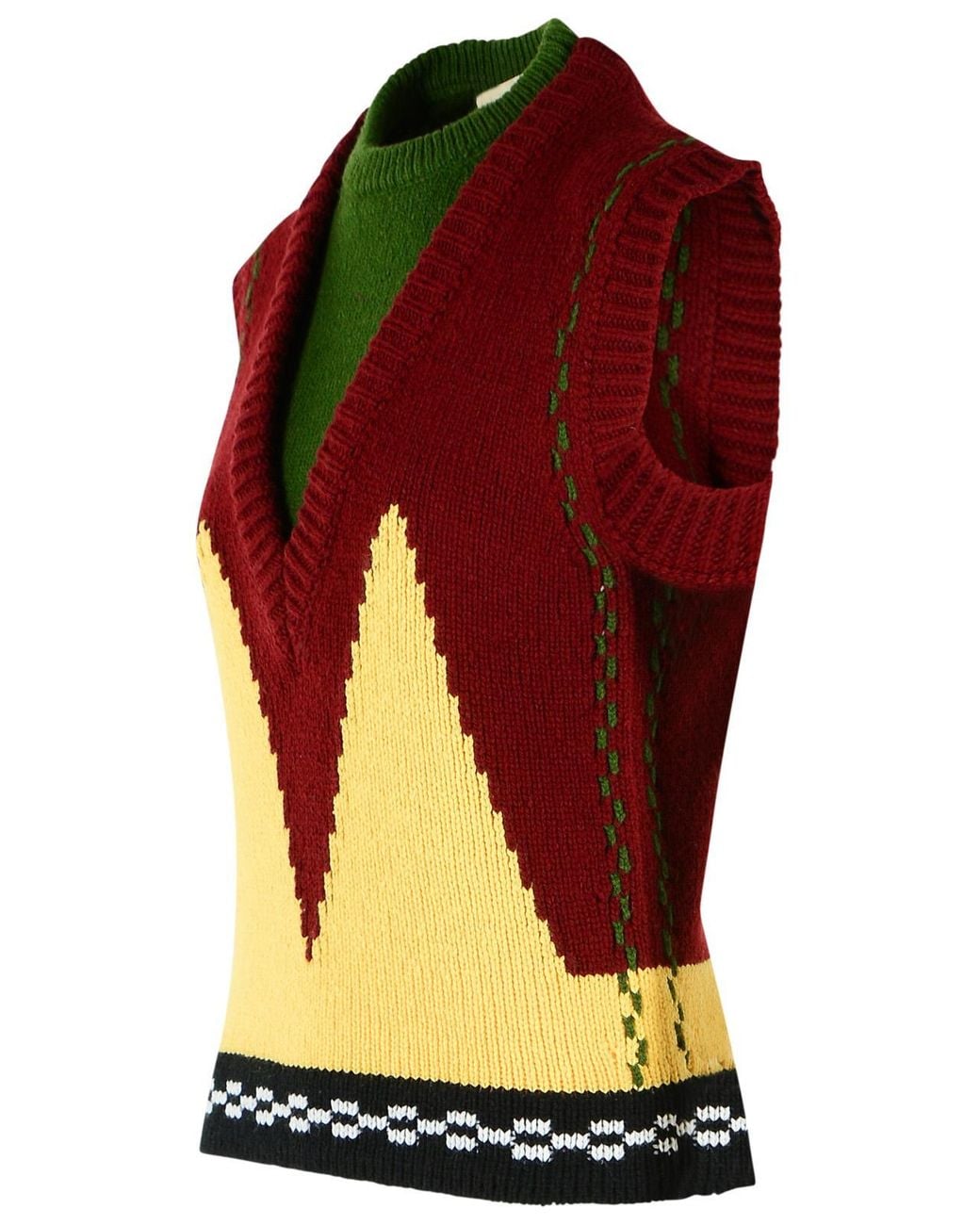 Marni Yellow Wool Vest