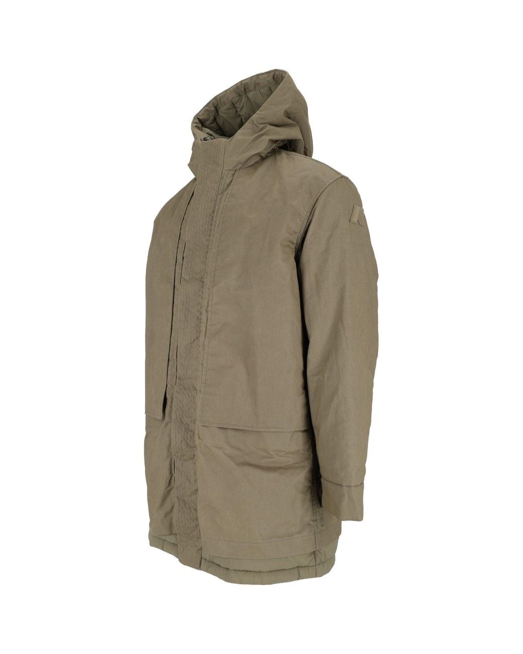 K-Way Natural Curti Wax Cotton Nylon 3/4 Jacket