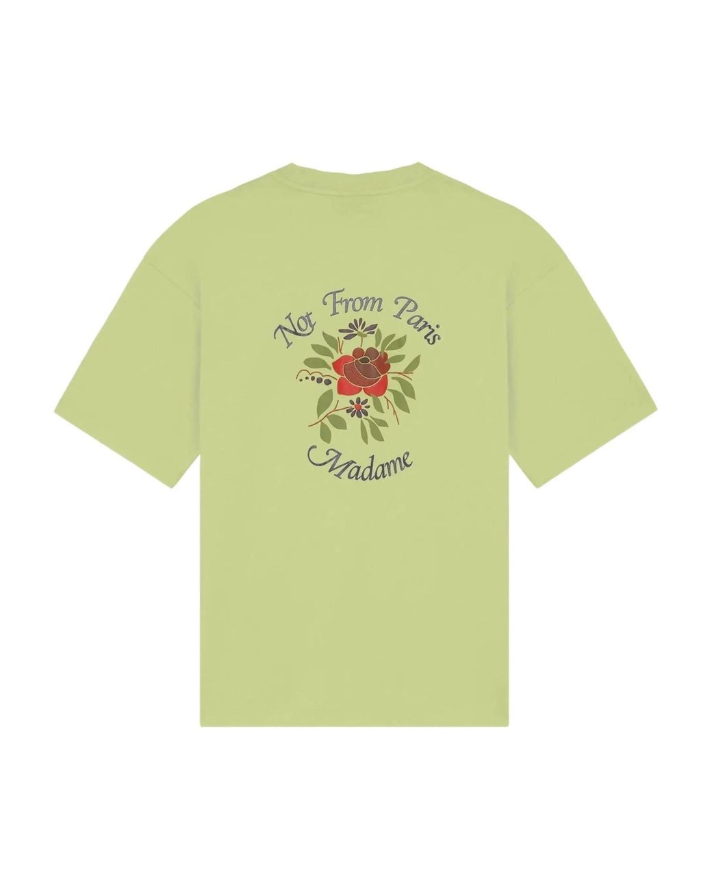 Drole de Monsieur Green T Shirt Slogan Rose