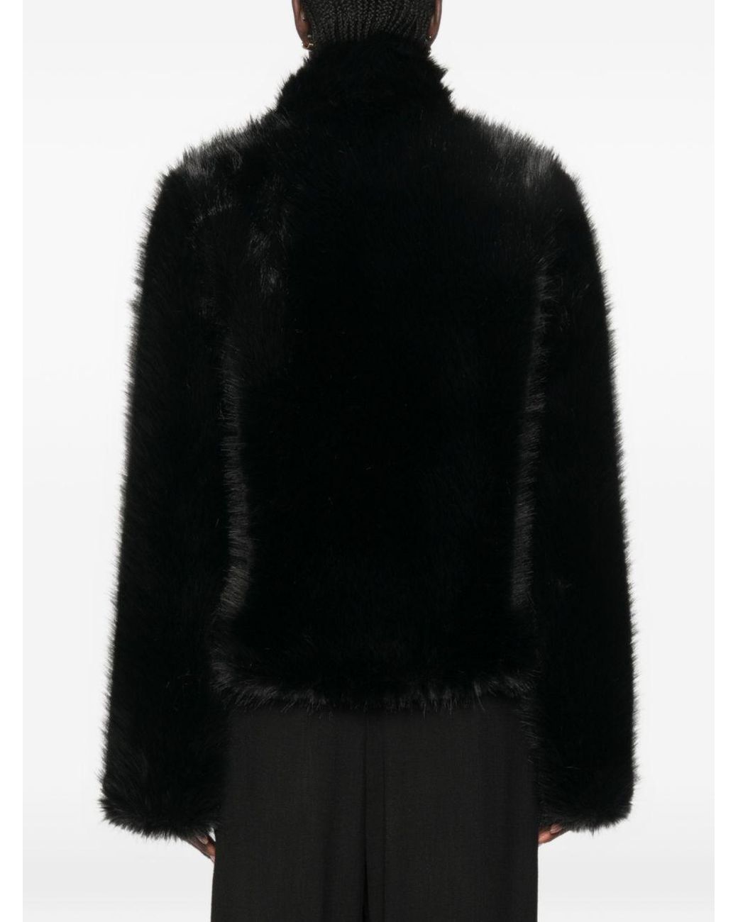 BB COUTURE Black Jackie Faux Fur Jacket