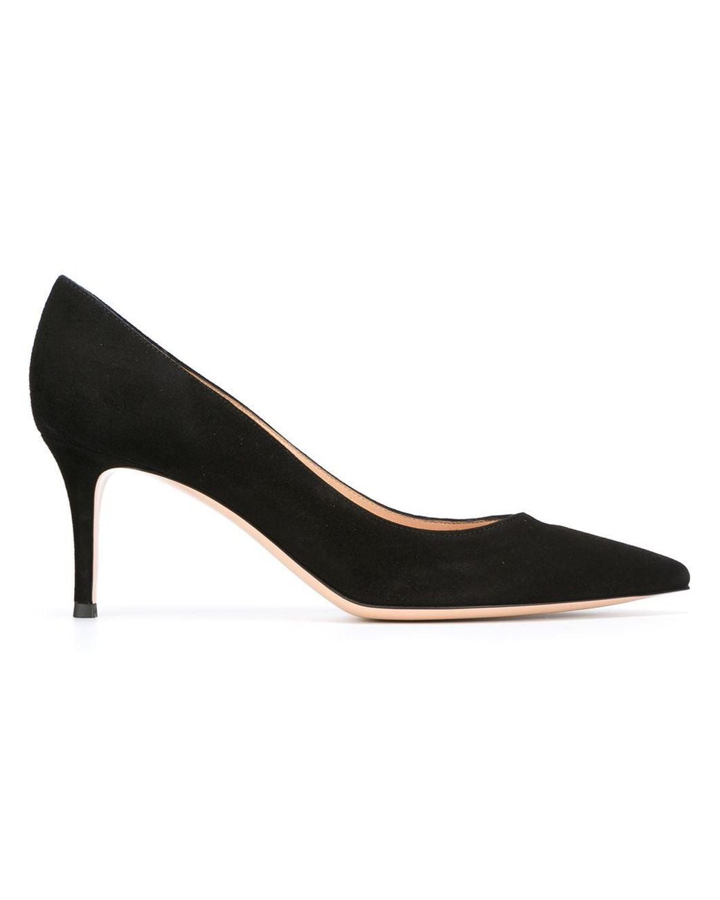 Gianvito Rossi Black Gianvito Suede Leather Pumps