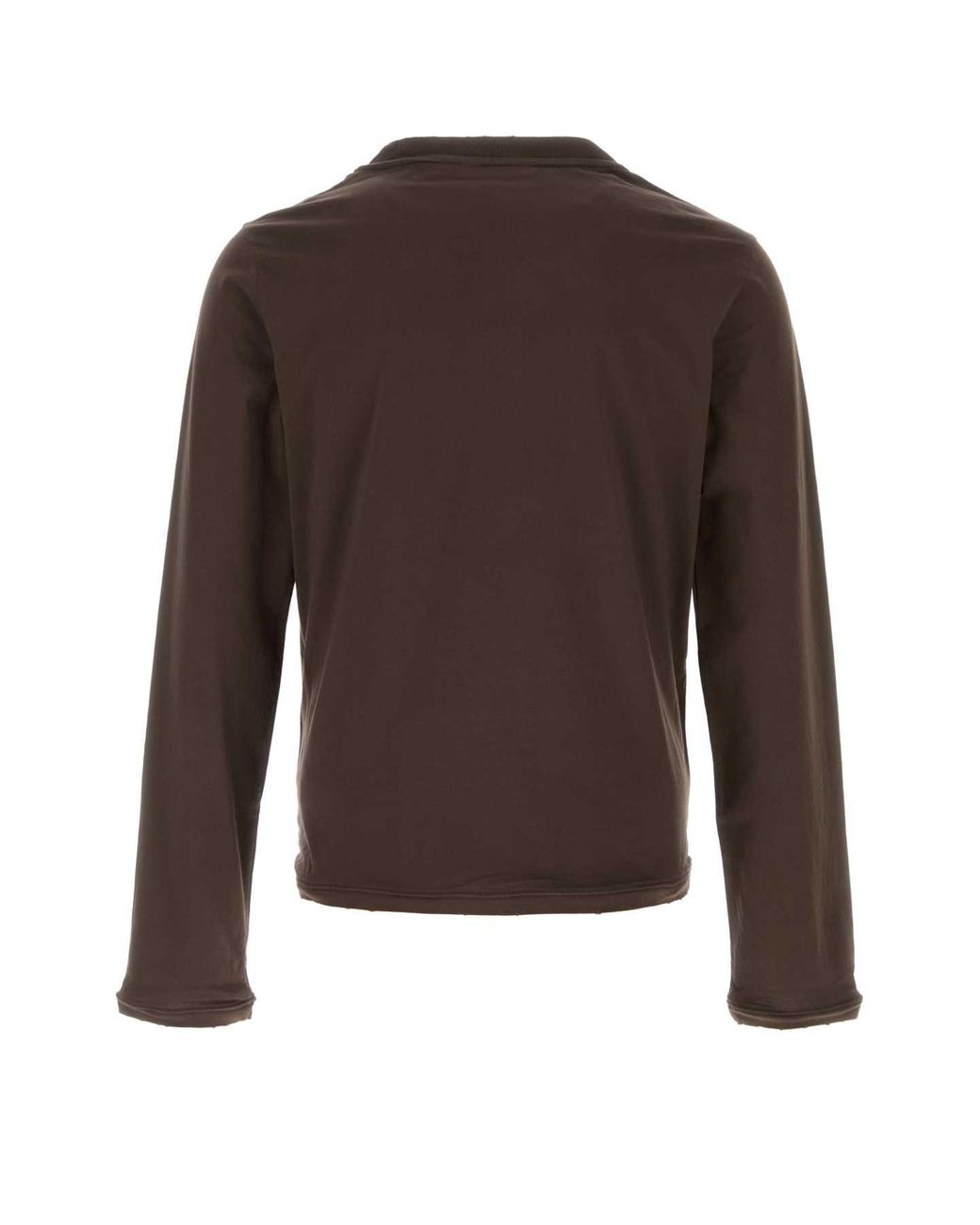 Prada Brown Solid T-Shirt for men