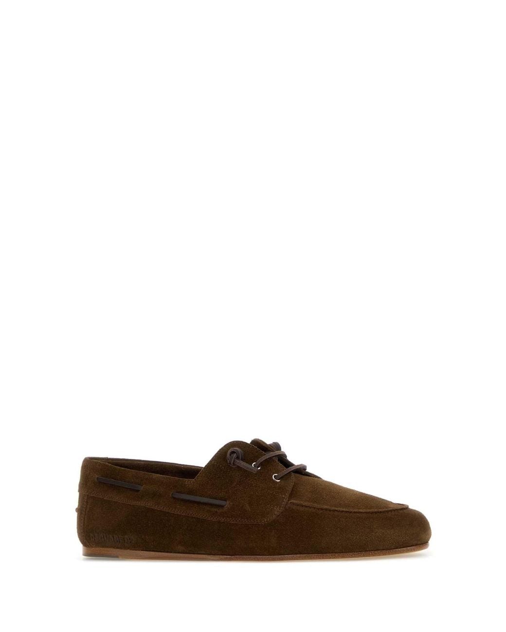 DSquared² Brown Suede Loafers for men