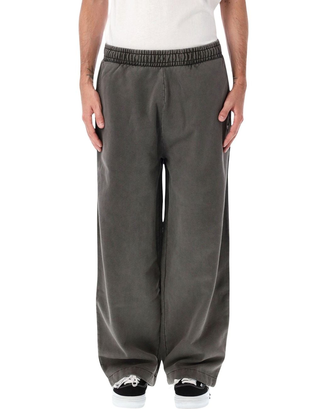 Obey Gray Wide Leg Sweatpants for men
