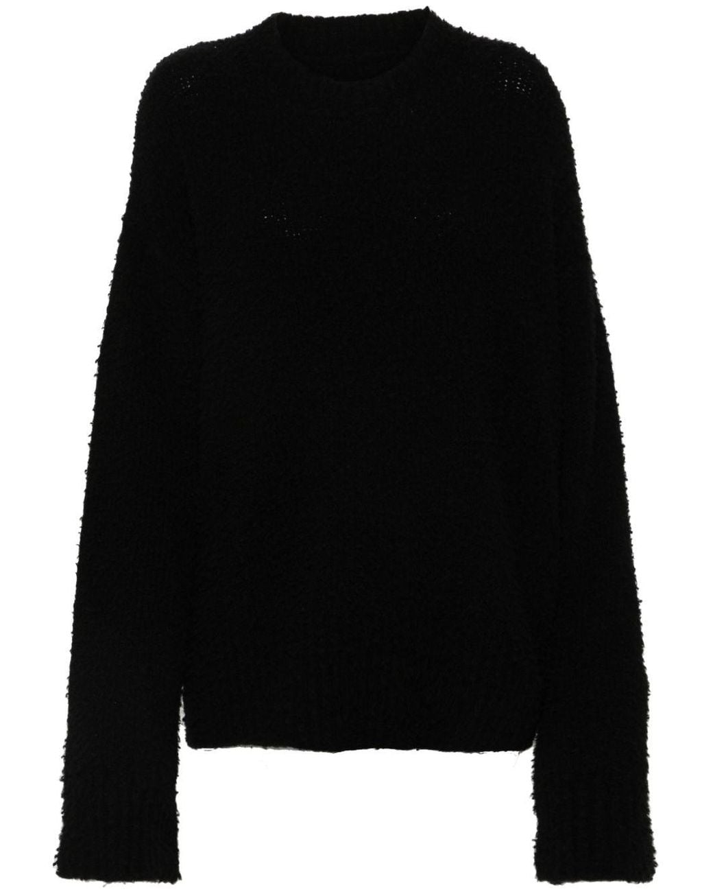 Uma Wang Black Cashmere High Neck Sweater