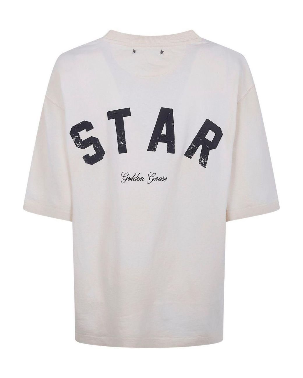 Golden Goose Deluxe Brand White Logo Cotton T Shirt