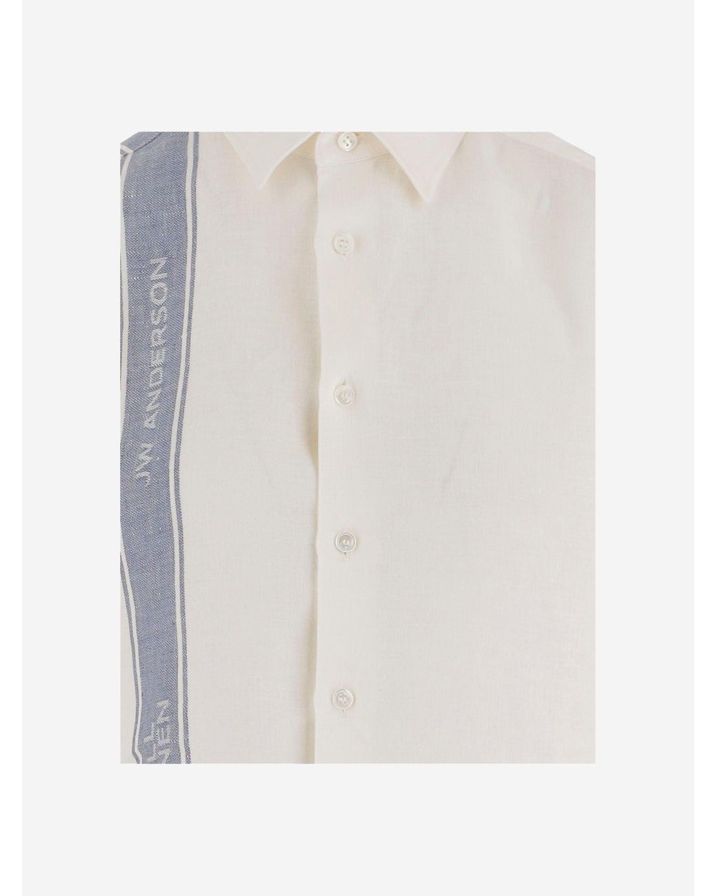 J.W. Anderson White Linen Shirt