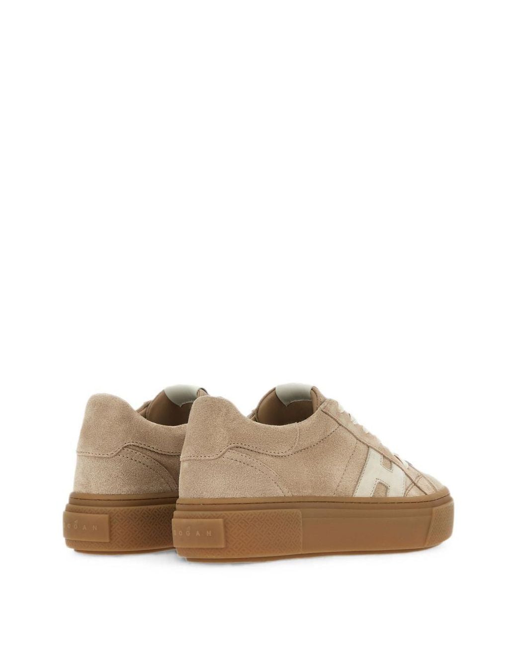 Hogan Brown H705 Leather Sneakers