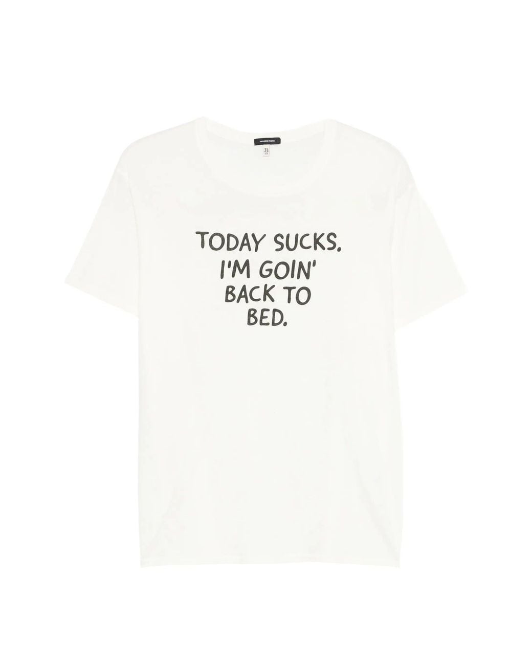 R13 White Today Sucks Boy T