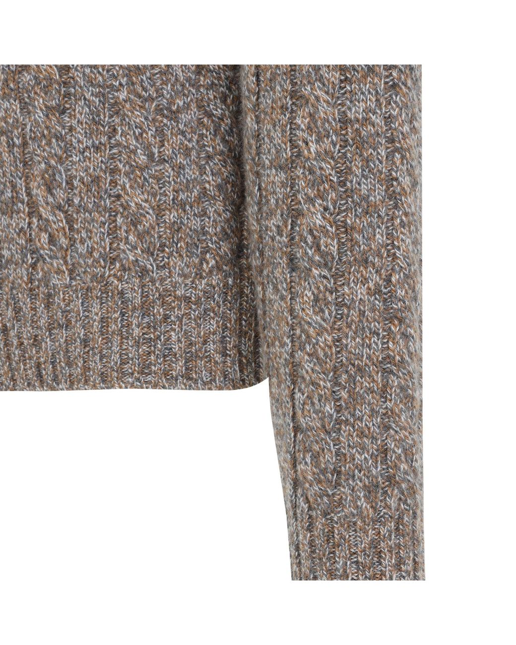 Kiton Gray Cashmere Turtleneck Sweater