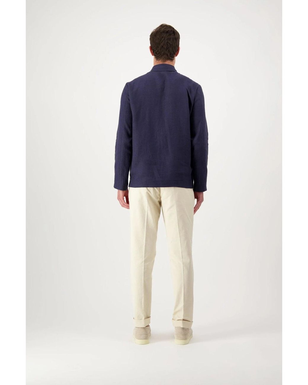 AUTORE Blue Linen Jacket