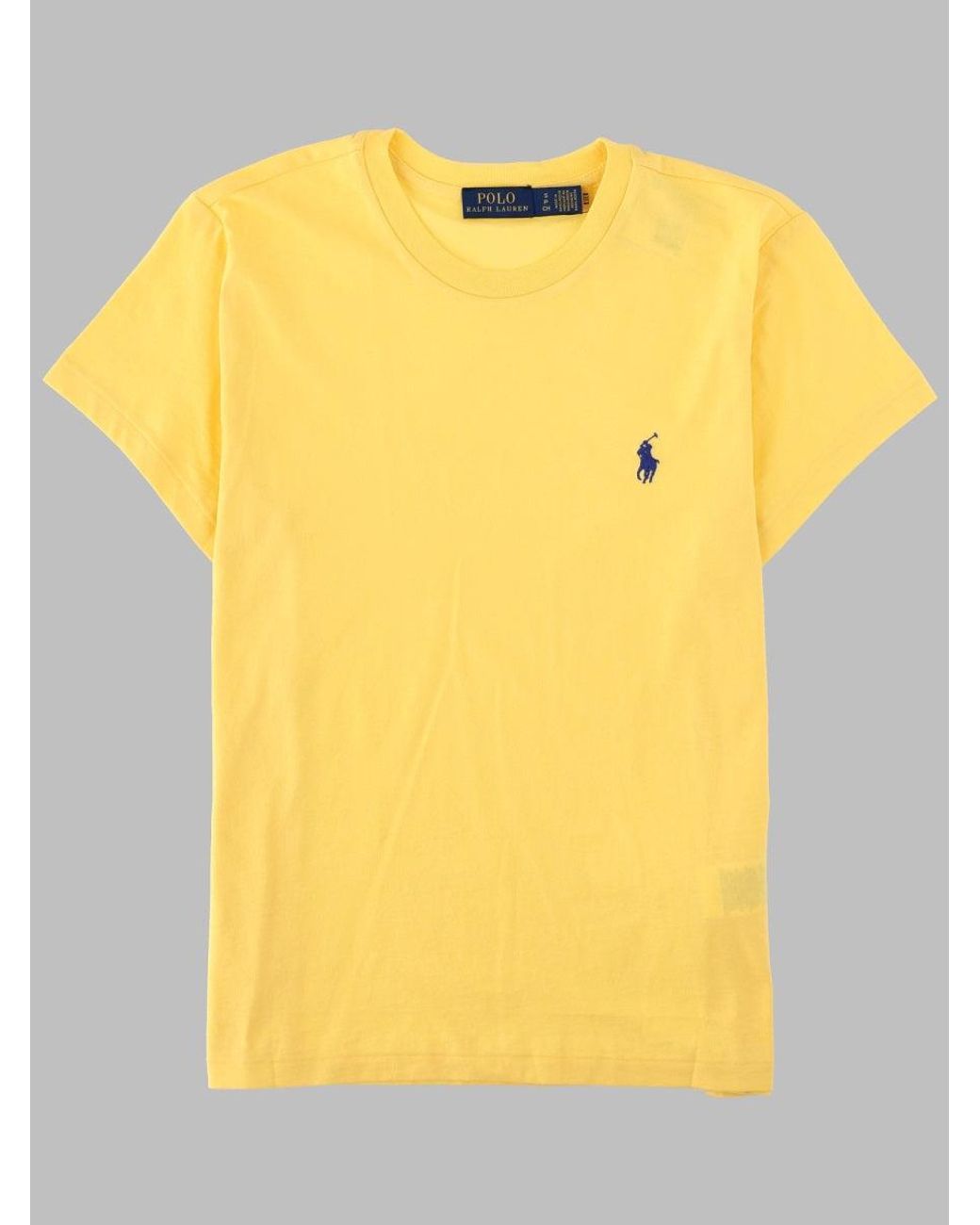 Polo Ralph Lauren Yellow Crewneck Logo T-Shirt