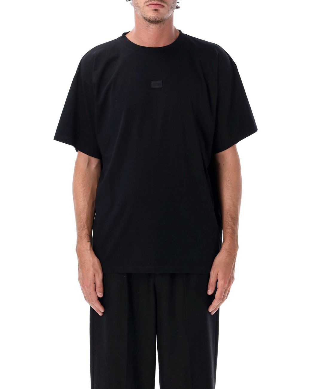 MM6 by Maison Margiela Black T Shirts And Polos