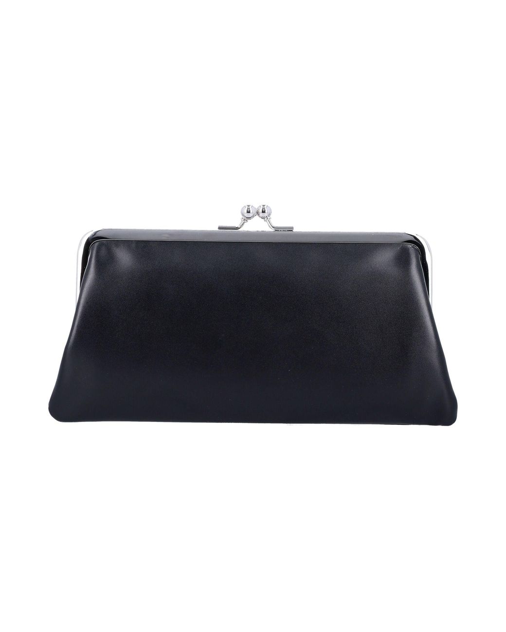 Comme des Garçons Blue Kiss-Clasp Purse