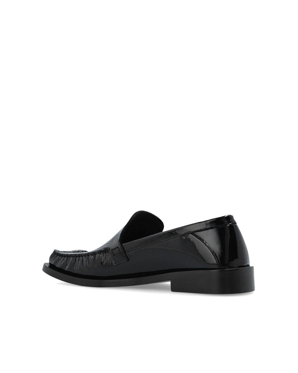 The Attico Black Charles Leather Loafers 20Mm