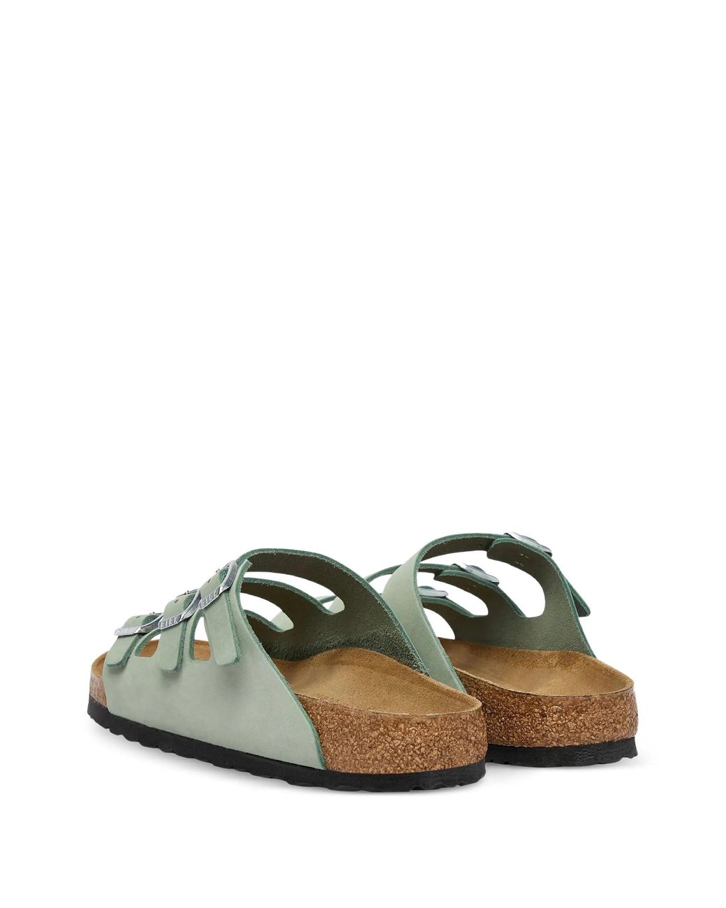 Birkenstock Green Florida Pure Sage, Nubuck Leather