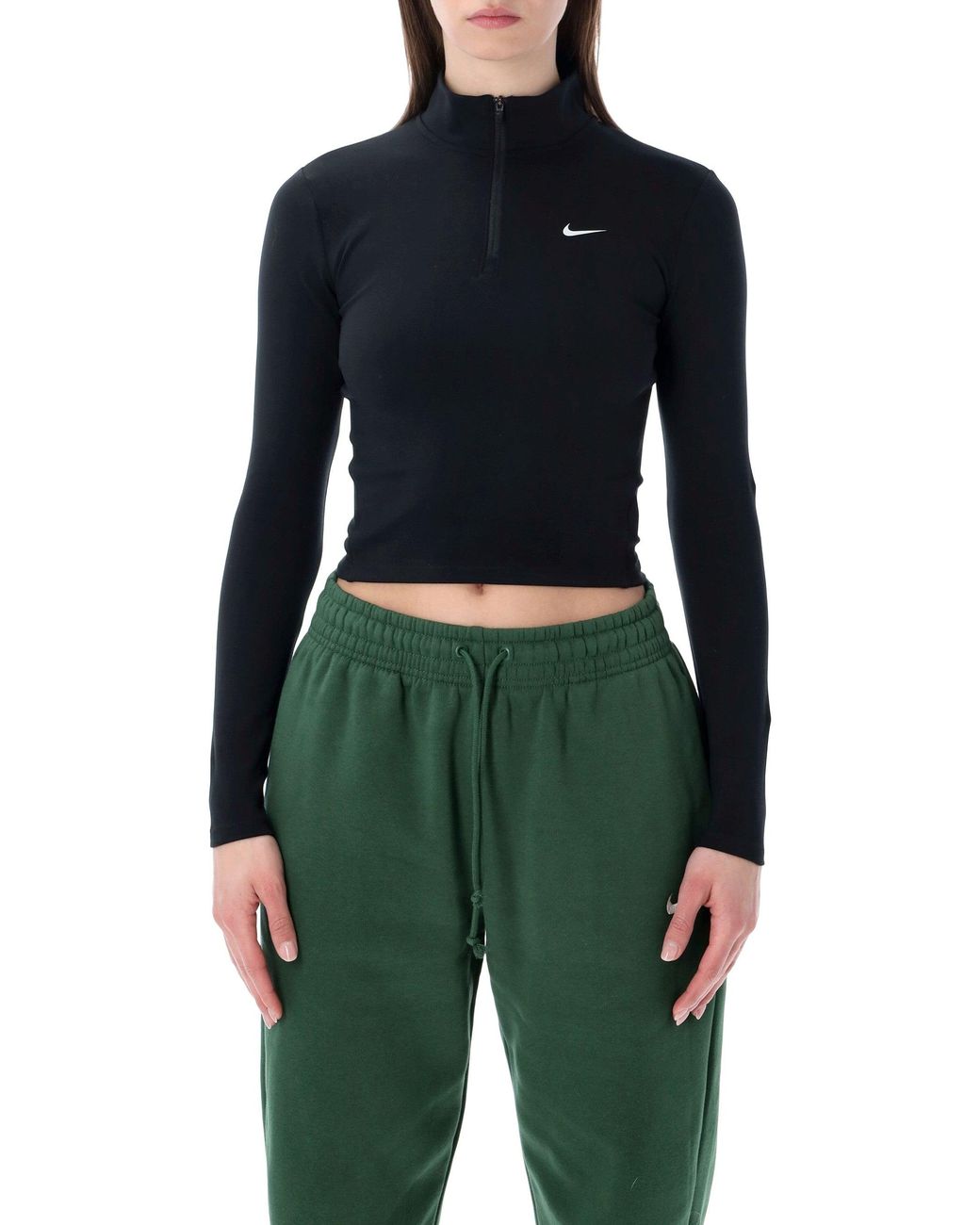 Nike Blue Dri-Fit Zipped Midlayer Top