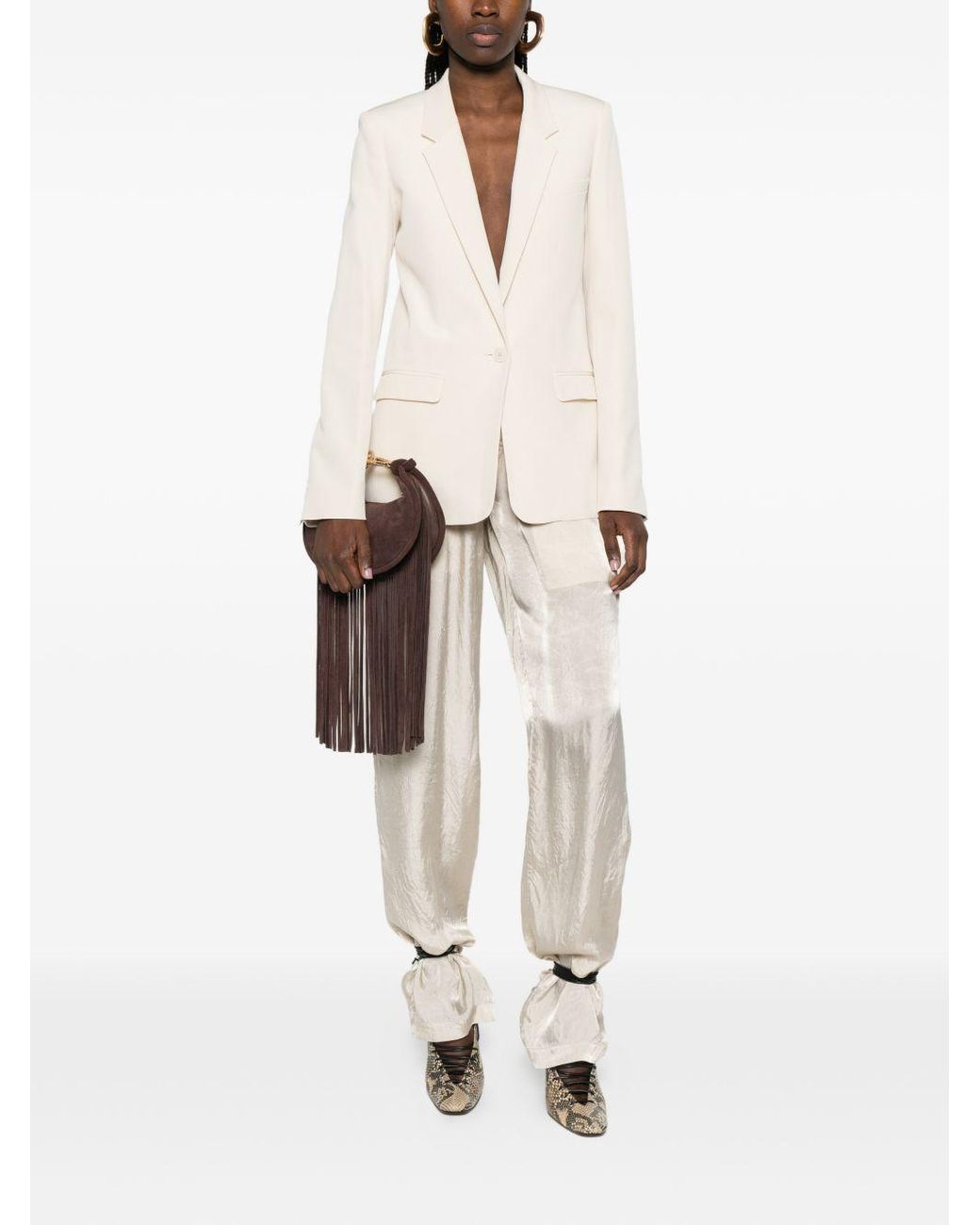 Isabel Marant Natural Feray Single-Breasted Jacket