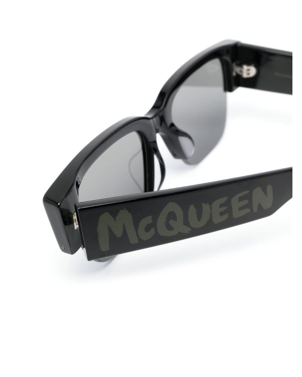 McQueen Green Graffiti Sunglasses