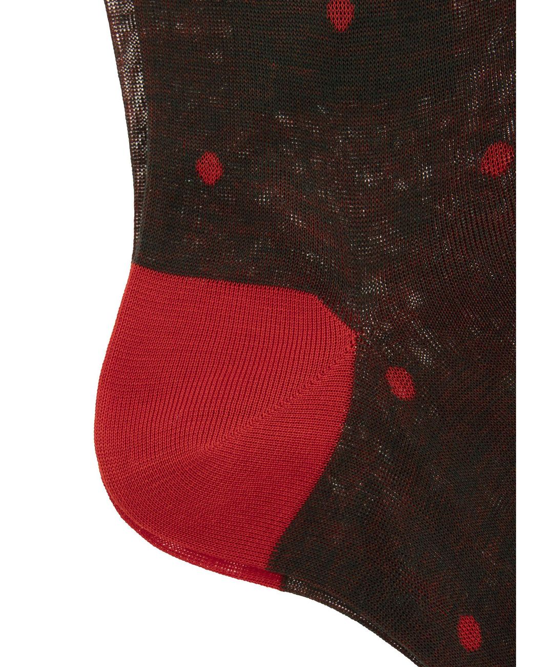 Gallo Multicolor Polka Dot Cotton Long Socks