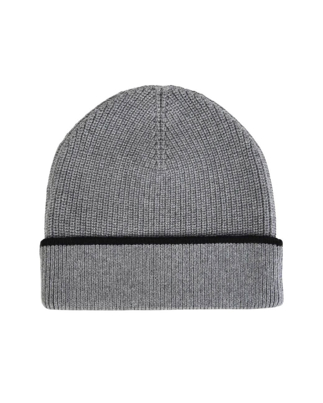 Chloé Gray Girls' Knit Hat With Embroidered Logo