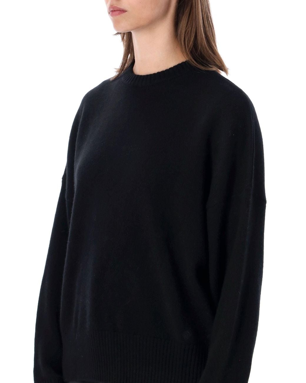 Loulou de Saison Black Cashmere Crewneck Sweater