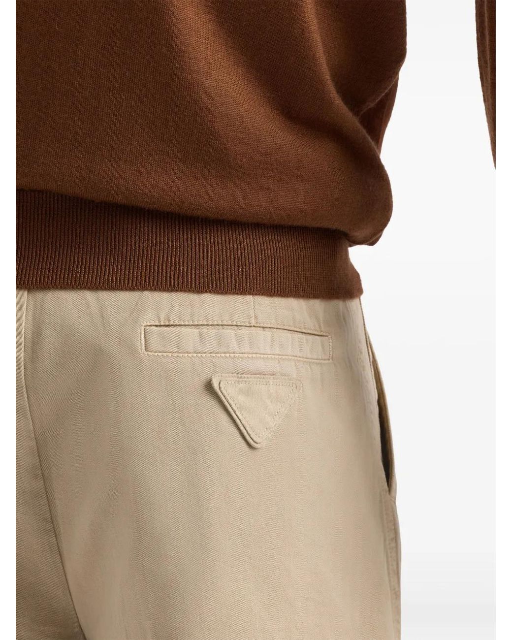 Bermudas Con Pinzas Prada de hombre de color Natural