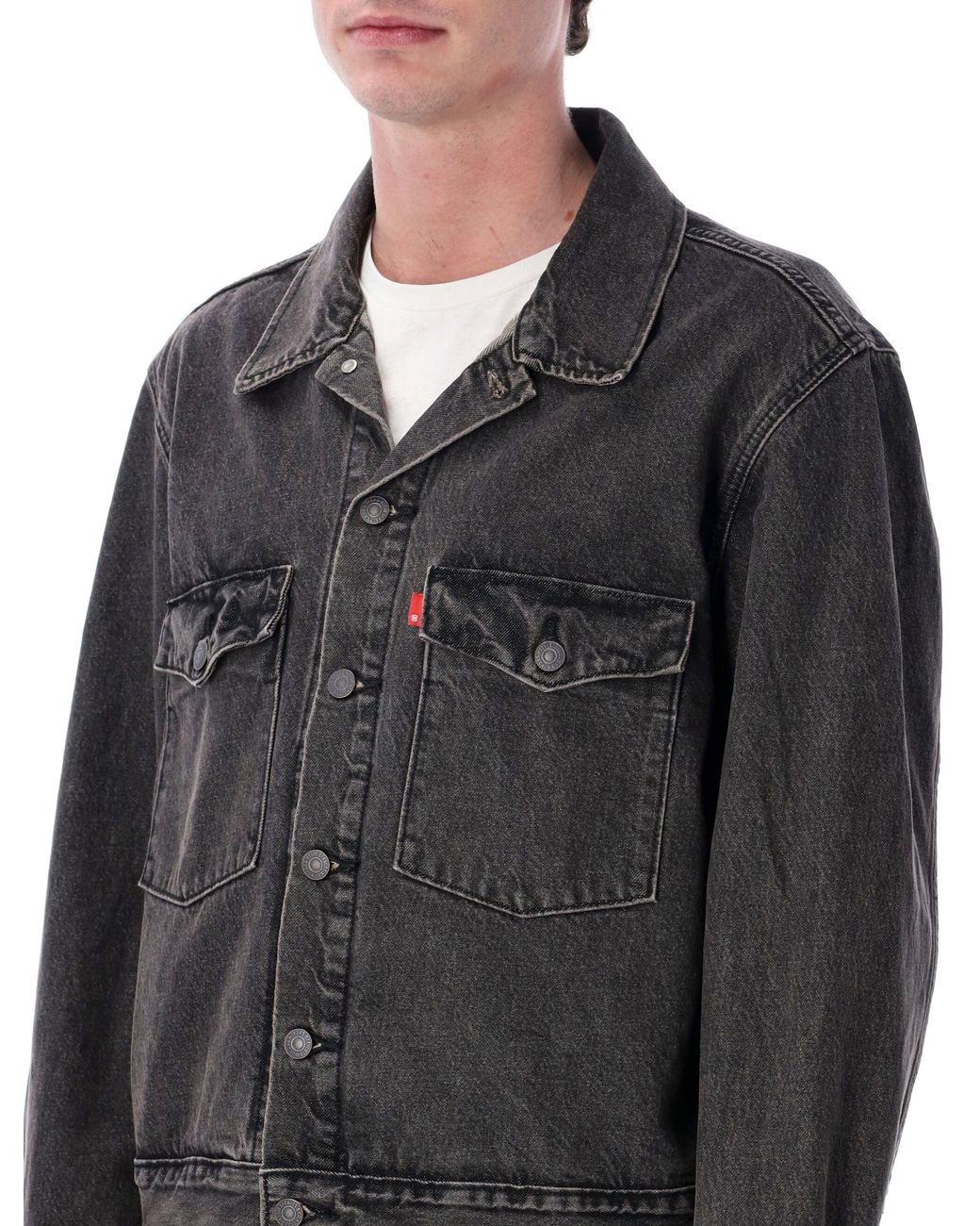 Abrigos Levi's de color Black