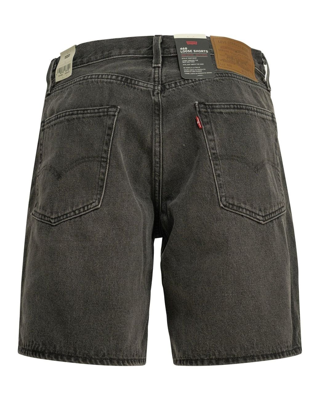 Levi's Gray "468 Stay Loose" Five Pocket Shorts