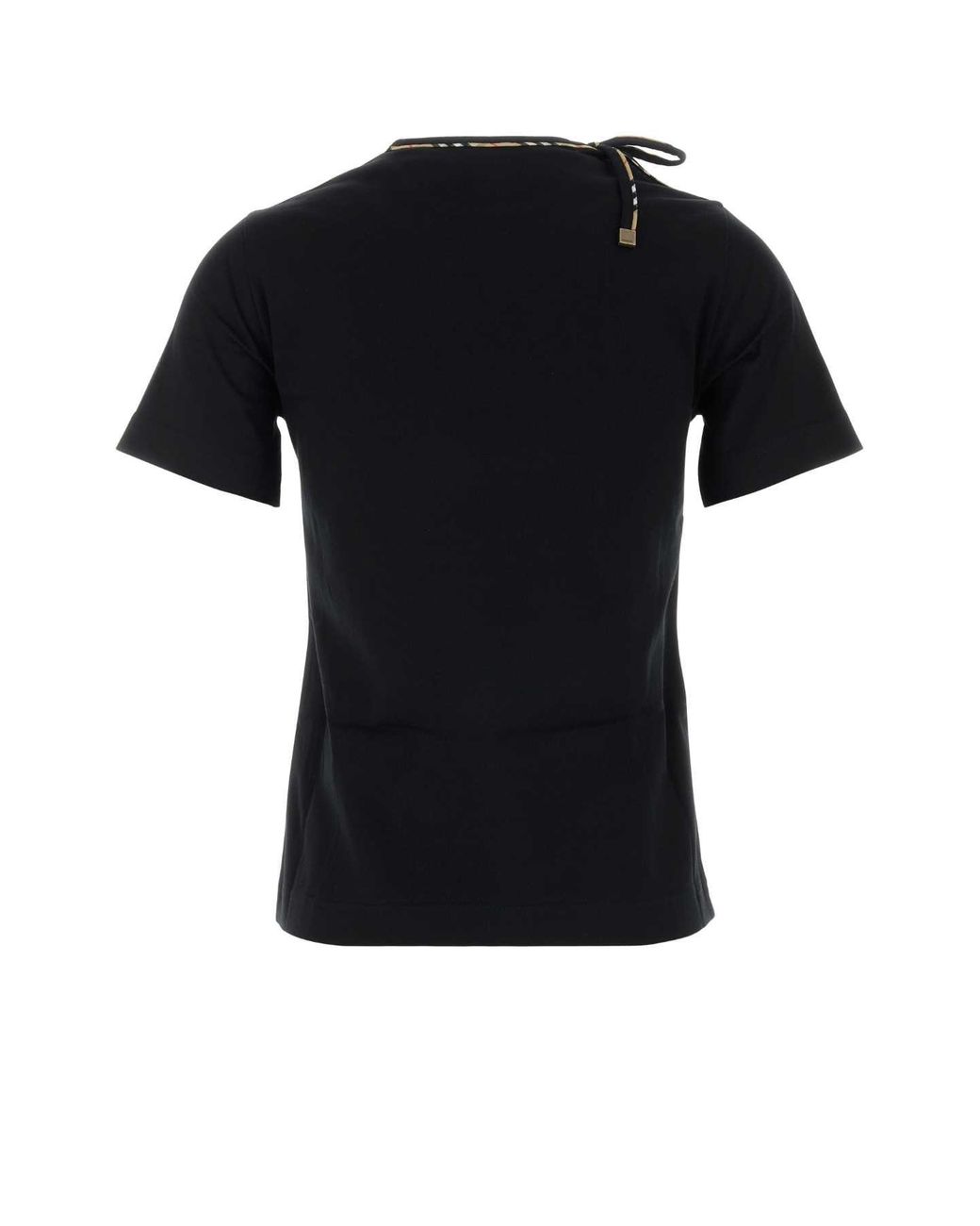 Burberry Black Cotton T-Shirt