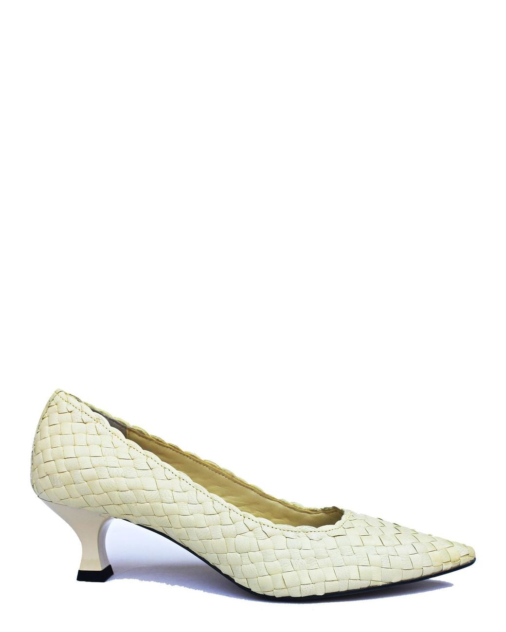 LA ROSE Metallic Carol Wooden Pumps