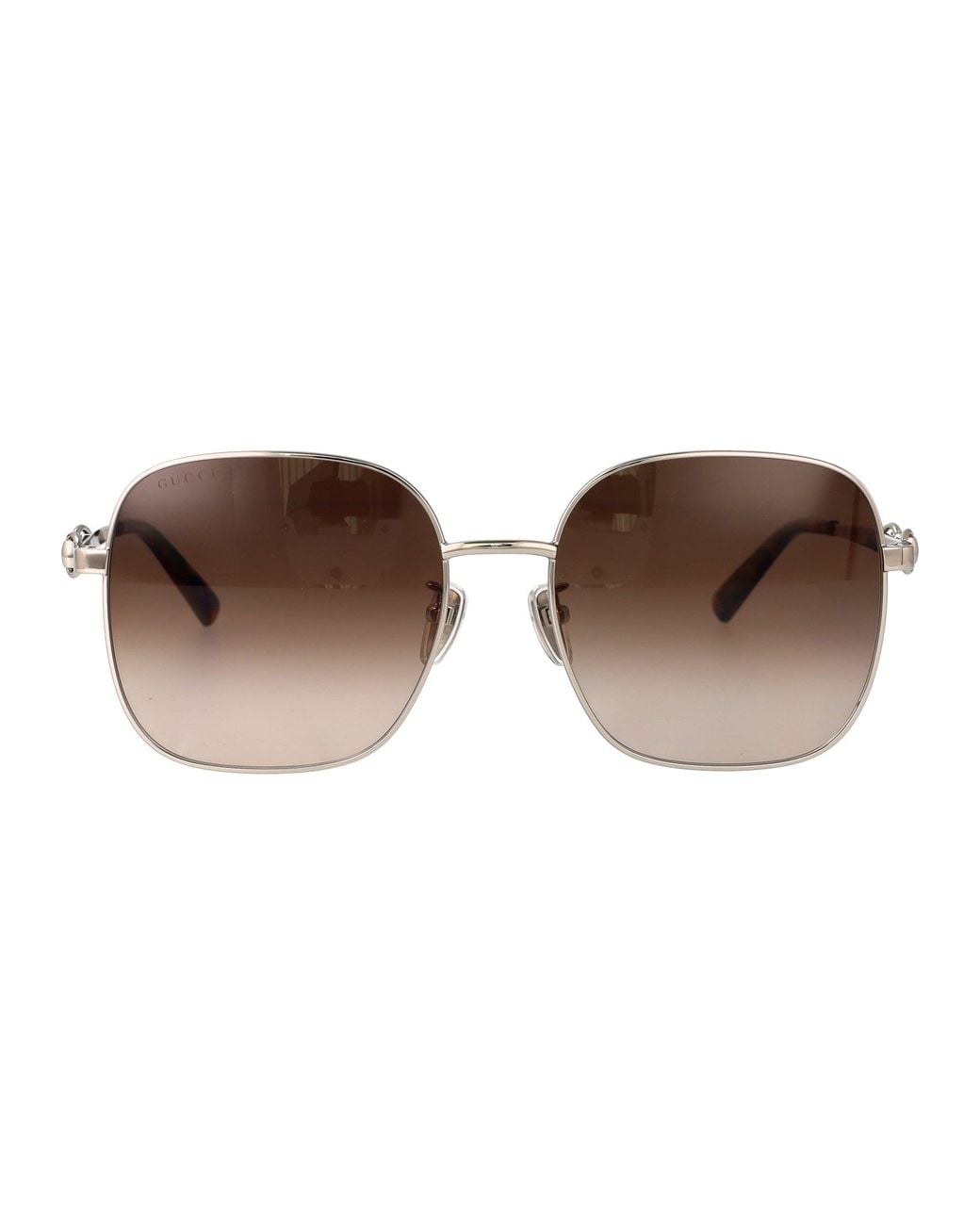 Gucci Brown Metal Sunglasses