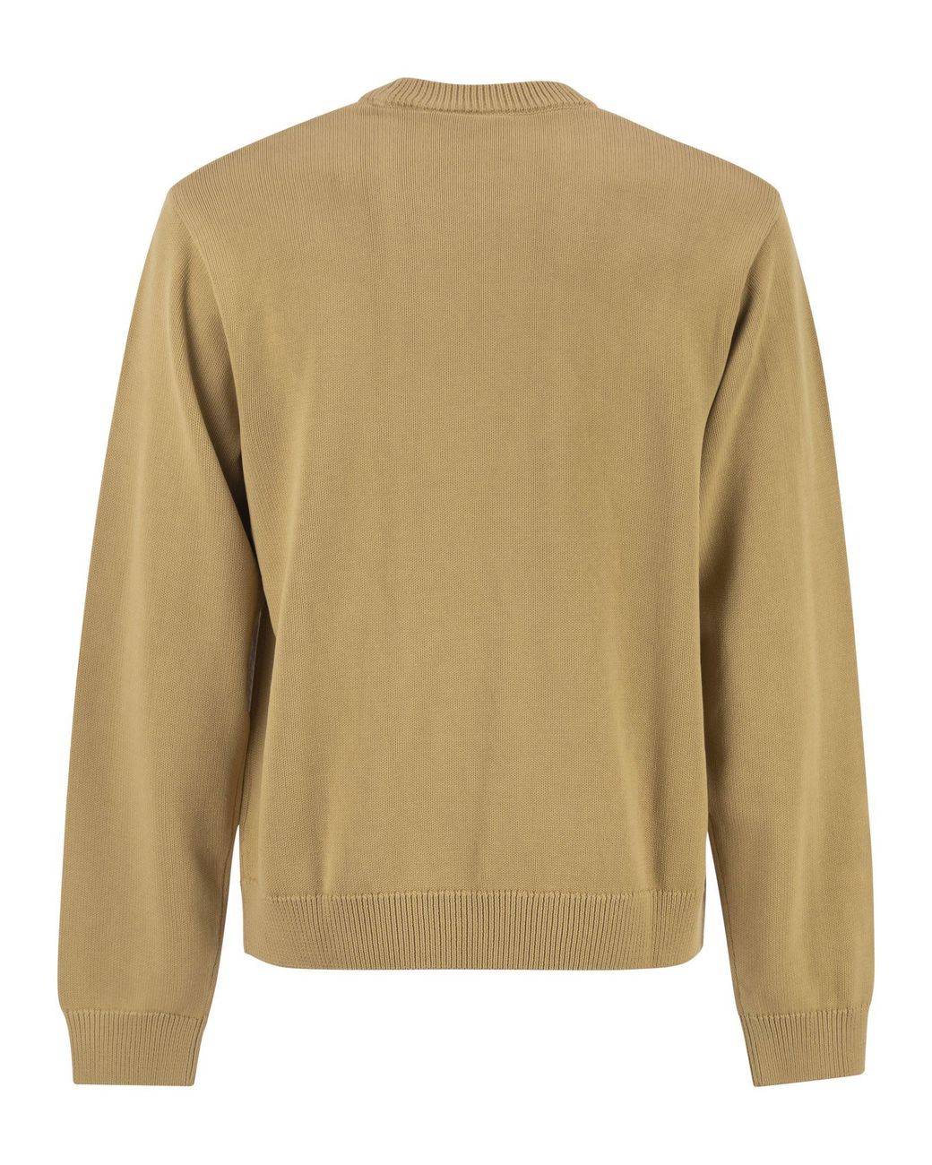 Carhartt Natural Cotton Crew Neck Jumper With Embroidered Logo