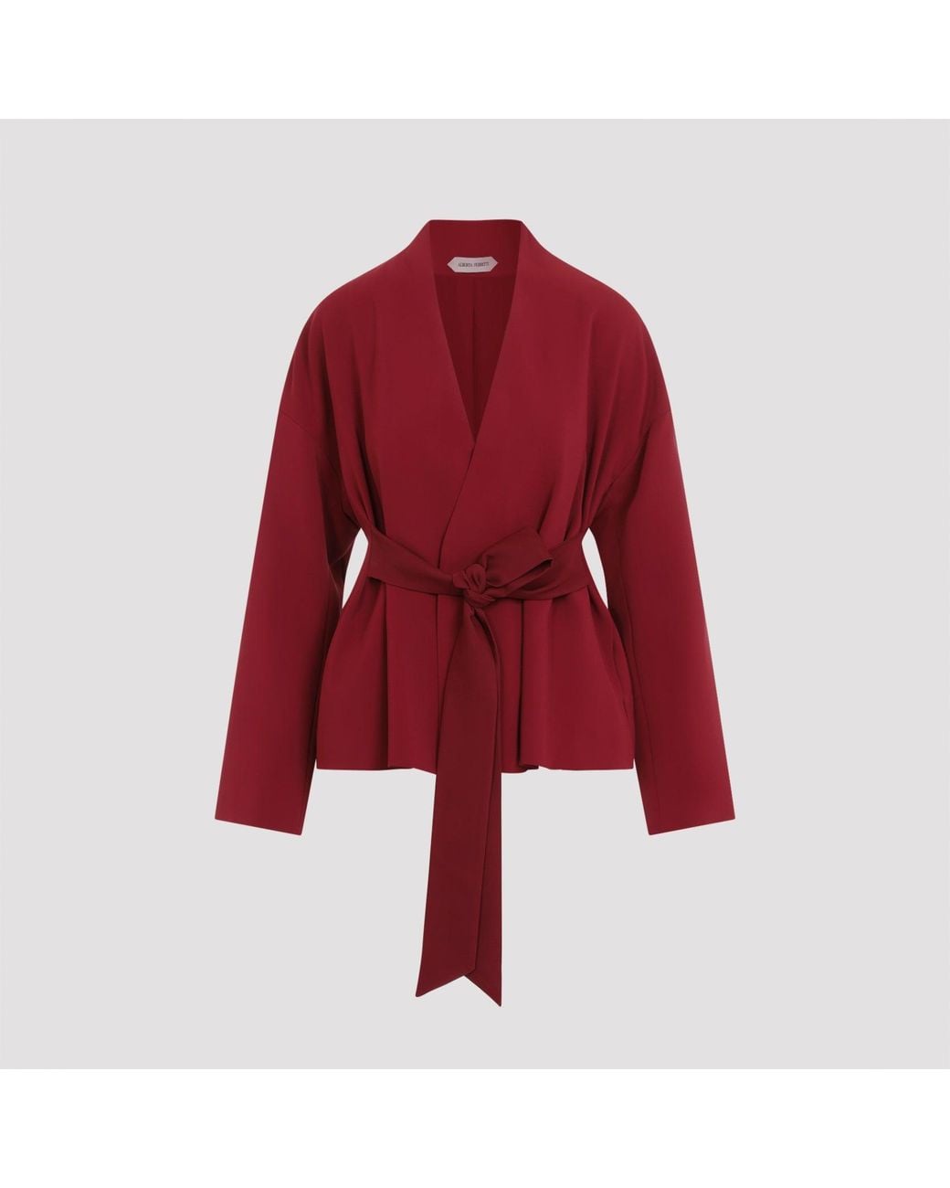 Alberta Ferretti Red Cady Jacket