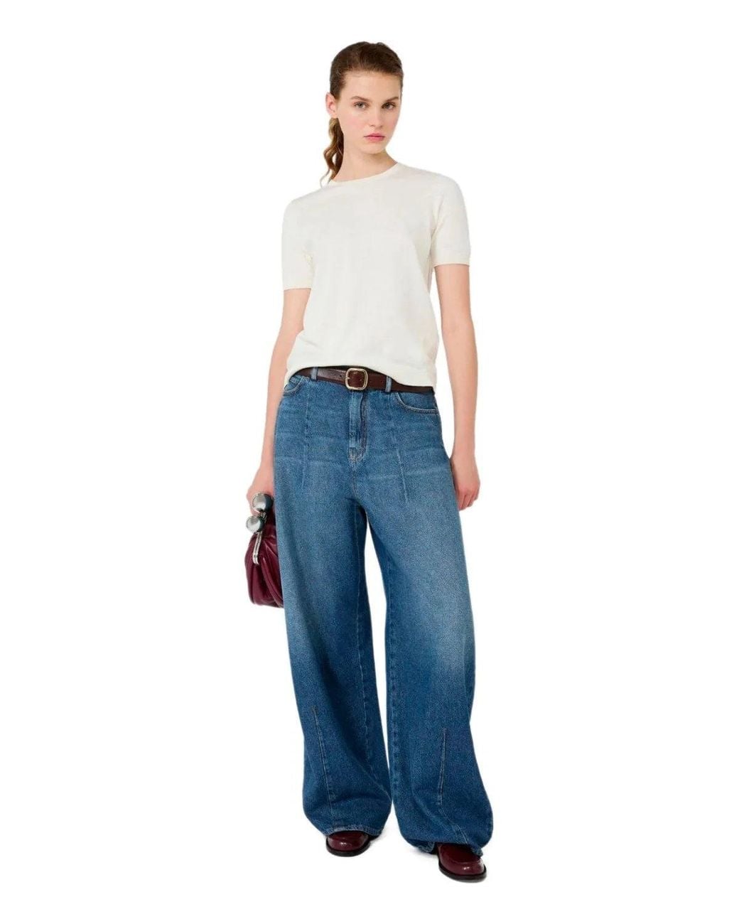 Weekend by Maxmara White Agro Ecru Top