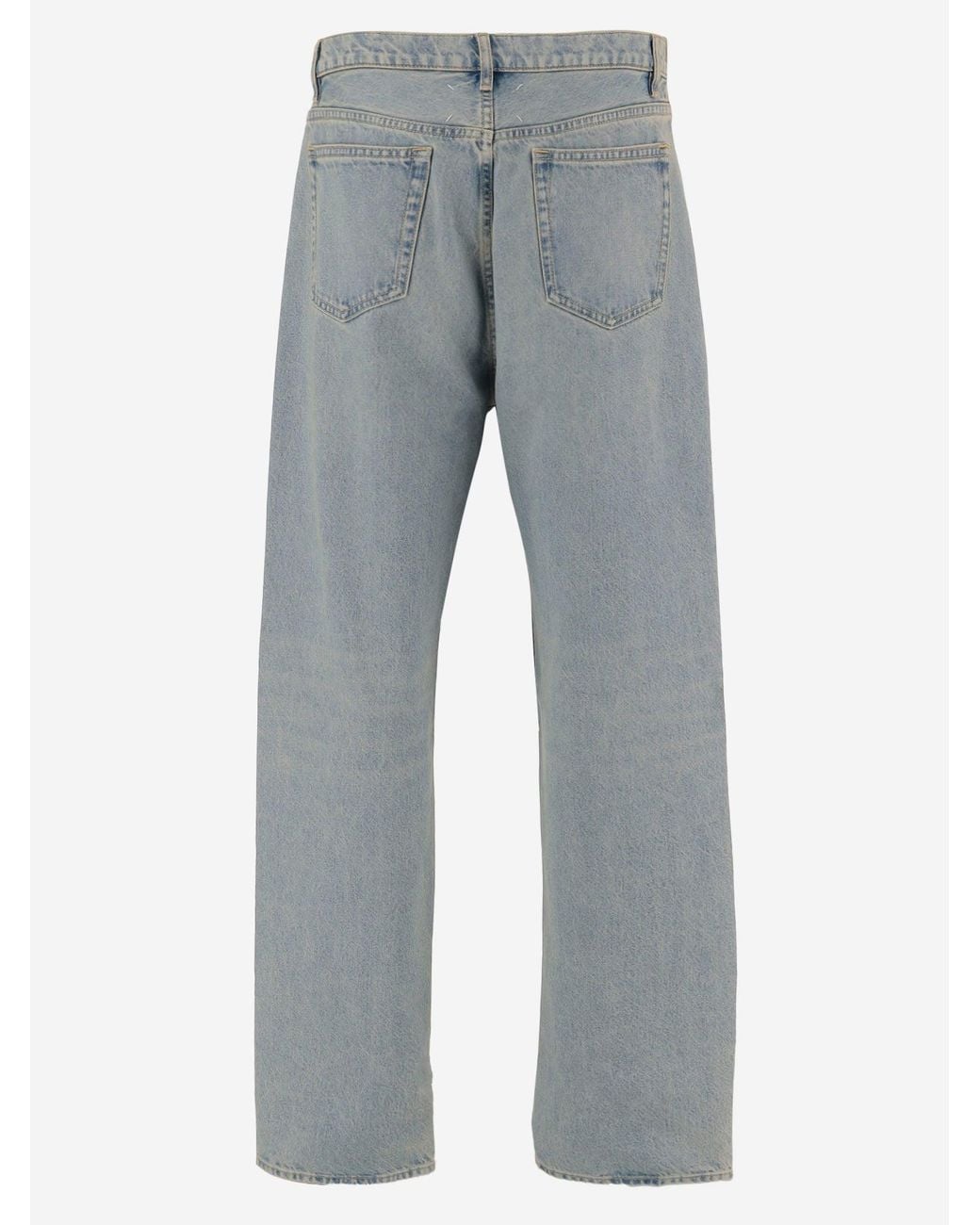 Maison Margiela Blue Cotton Jeans for men