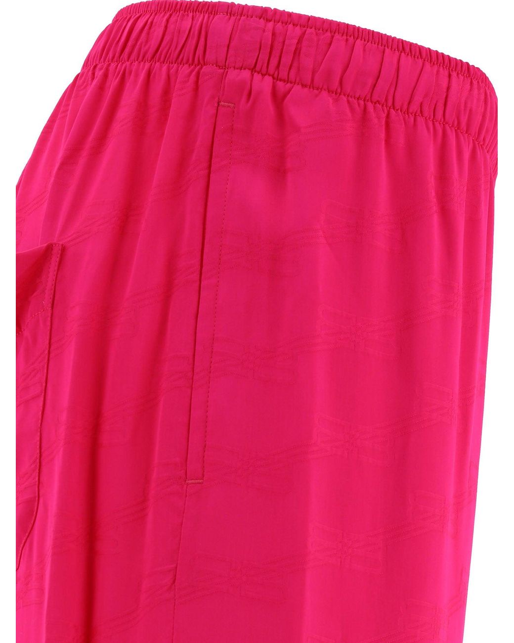 Balenciaga Red "Bb Monogram" Trousers