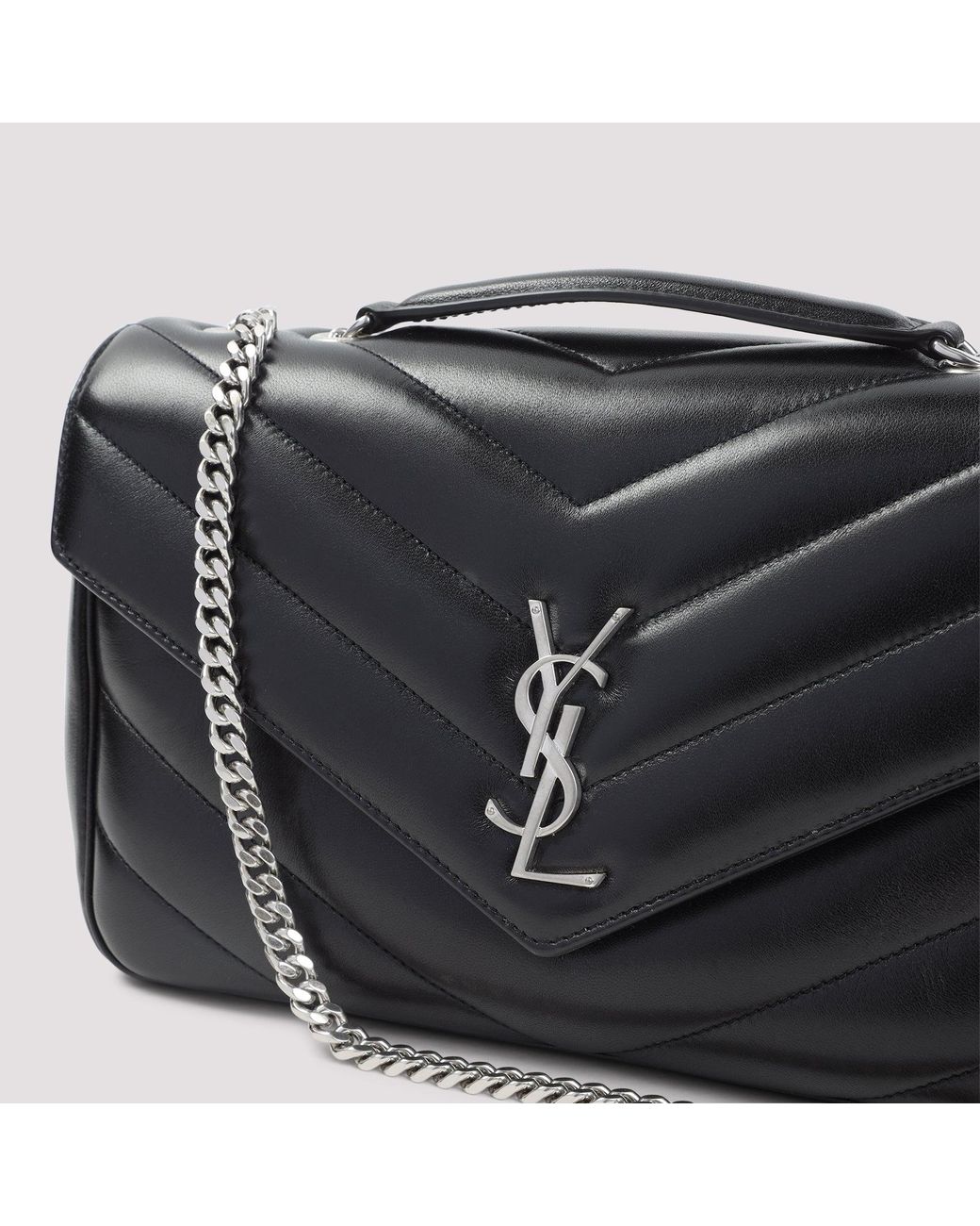 Saint Laurent White Loulou Handbag