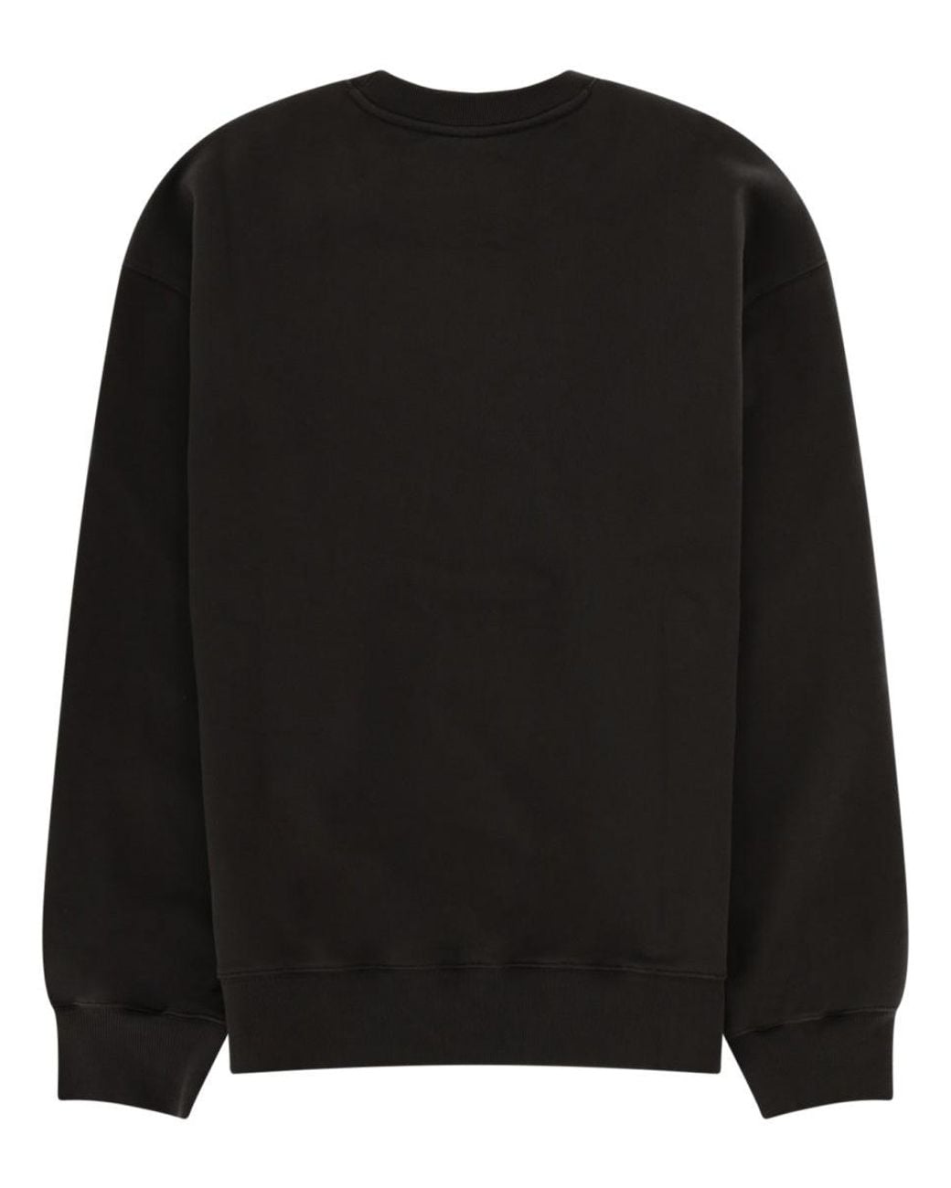 Maison Kitsuné Black Maison Kitsuné Logo Organic Cotton Sweatshirt