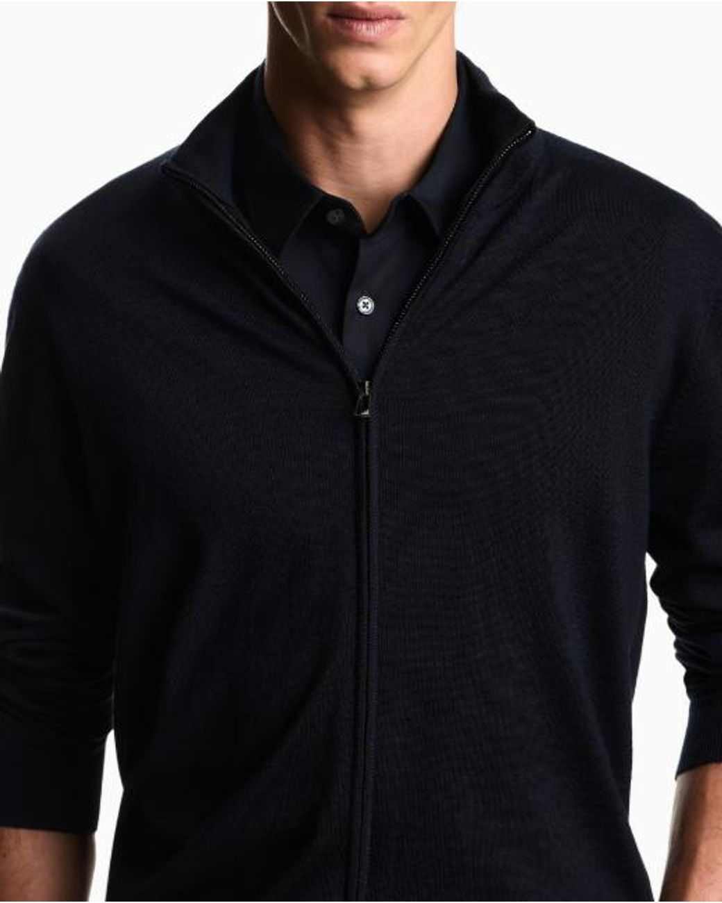 Emporio Armani Blue Cardigan Essentials